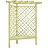 SUPERMARKET Pergola D'angle Avec Siège 130x130x197 Cm Pin Imprégné
