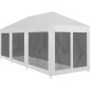 SUPERMARKET Tente De Réception Avec 8 Parois En Maille 9 X 3 M -Pergola Soldes 63663754 1