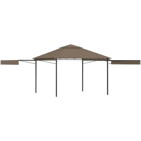 SUPERMARKET Belvédère Et Double Toits étentus 3x3x2,75 M Taupe 180g/m² 3 SUPERMARKET Belvédère Et Double Toits étentus 3x3x2,75 M Taupe 180g/m²