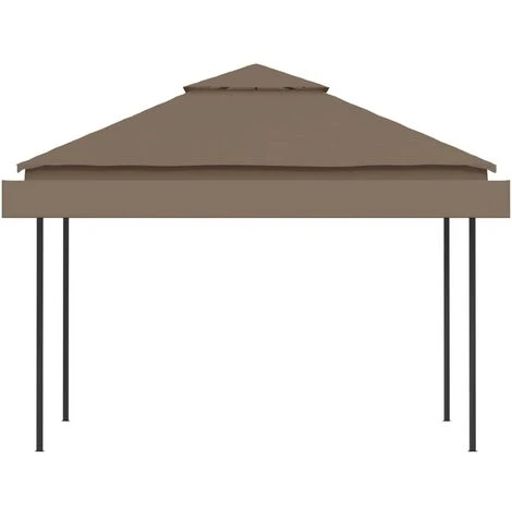 SUPERMARKET Belvédère Et Double Toits étentus 3x3x2,75 M Taupe 180g/m² 6 SUPERMARKET Belvédère Et Double Toits étentus 3x3x2,75 M Taupe 180g/m² – Image 4