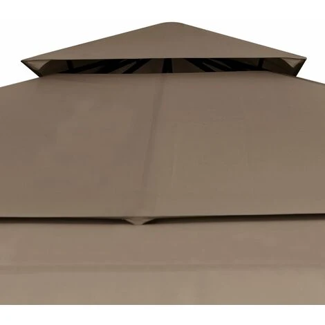 SUPERMARKET Belvédère Et Double Toits étentus 3x3x2,75 M Taupe 180g/m² 7 SUPERMARKET Belvédère Et Double Toits étentus 3x3x2,75 M Taupe 180g/m² – Image 5