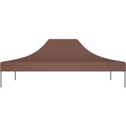 SUPERMARKET Toit De Tente De Réception 4,5x3 M Marron 270 G/m² -Pergola Soldes 63664983 3