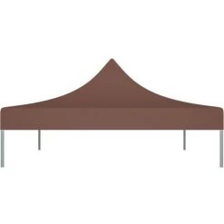 SUPERMARKET Toit De Tente De Réception 4,5x3 M Marron 270 G/m² -Pergola Soldes 63664983 4