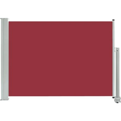 SUPERMARKET Auvent Latéral Rétractable De Patio 80x300 Cm Rouge 4 SUPERMARKET Auvent Latéral Rétractable De Patio 80x300 Cm Rouge – Image 2