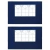 SUPERMARKET Paroi De Tente De Réception 2 Pcs Avec Fenêtre PE Bleu 1 SUPERMARKET Paroi De Tente De Réception 2 Pcs Avec Fenêtre PE Bleu -Pergola Soldes 63667675 1