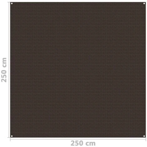 SUPERMARKET Tapis De Tente 250x250 Cm Marron 6 SUPERMARKET Tapis De Tente 250x250 Cm Marron – Image 4