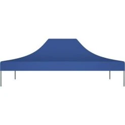 SUPERMARKET Toit De Tente De Réception 4x3 M Bleu 270 G/m² -Pergola Soldes 63674095 3