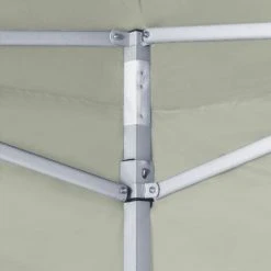 SUPERMARKET Tente De Réception Pliable Avec 2 Parois 2x2 M Acier Crème -Pergola Soldes 63674235 3