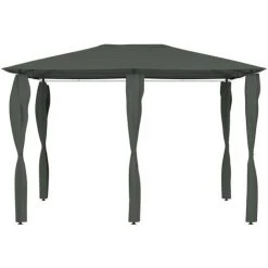 SUPERMARKET Belvédère à Revêtement De Poteaux 3x4x2,6 M Anthracite 160 G/m² -Pergola Soldes 63675577 2