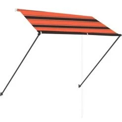 SUPERMARKET Auvent Rétractable Avec LED 250x150 Cm Orange Et Marron 10 SUPERMARKET Auvent Rétractable Avec LED 250x150 Cm Orange Et Marron -Pergola Soldes 63676651 4