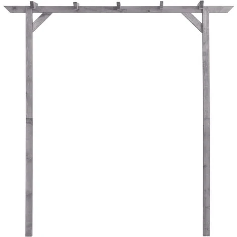 SUPERMARKET Pergola De Jardin Gris 200x40x205 Cm Bois De Pin Imprégné 4 SUPERMARKET Pergola De Jardin Gris 200x40x205 Cm Bois De Pin Imprégné – Image 2