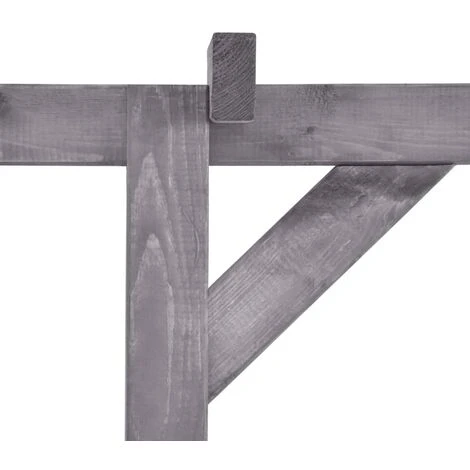 SUPERMARKET Pergola De Jardin Gris 200x40x205 Cm Bois De Pin Imprégné 6 SUPERMARKET Pergola De Jardin Gris 200x40x205 Cm Bois De Pin Imprégné – Image 4