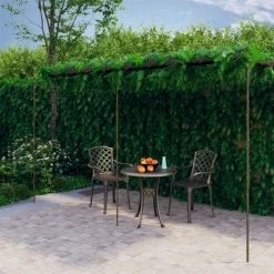SUPERMARKET Pergola De Jardin Marron Antique 6x3x2,5 M Fer