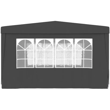 SUPERMARKET Tente De Réception Et Parois Latérales 4x4 M Anthracite 90 G/m² 6 SUPERMARKET Tente De Réception Et Parois Latérales 4x4 M Anthracite 90 G/m² – Image 4