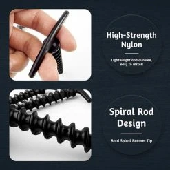 ROSIER 10 Pièces Piquets De Tente En Spirale, Robustes Piquets à Vis De Camping Pour Jardin, Camping, Voyage, Extérieur, 14.5 X 7 Cm Noir——VEBTles 9 ROSIER 10 Pièces Piquets De Tente En Spirale, Robustes Piquets à Vis De Camping Pour Jardin, Camping, Voyage, Extérieur, 14.5 X 7 Cm Noir——VEBTles -Pergola Soldes 63707106 3