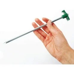 PERLE RARE 8X Piquets De Tente En Acier - Piquets Longs Et Durables Avec Monture En Plastique Pour Le Camping -Pergola Soldes 63734085 5