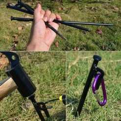 LIFCAUSAL Paquet De 8 Piquets De Tente En Métal Robuste Pour Piquets De Tente En Acier De Camping 16 Pouces Incassables Et Inflexibles -Pergola Soldes 63745760 3