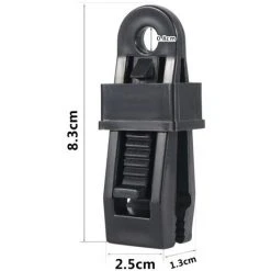 GALOZZOIT Bache Tente Clip En Plastique 20 Pieces Multi-usages Clips De Bâche De Tente En Plastique Snaps Pour Bâches, Auvents Et Couvertures, Tentes, Camping En Plein Air, Caravane, Auvents-le Noir -Pergola Soldes 63748967 3