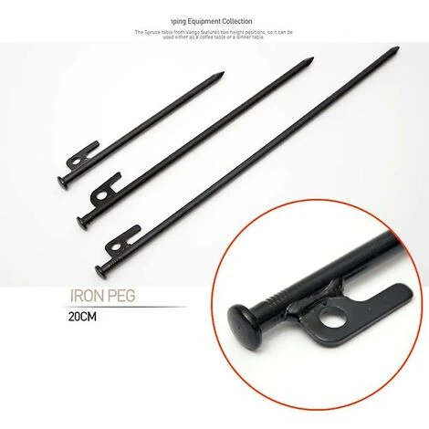 LTS FAFA Tente En Acier De 5 Pièces * 20cm, Goujons Filetés Résistants Pour Le Camping Et L'extérieur 4 LTS FAFA Tente En Acier De 5 Pièces * 20cm, Goujons Filetés Résistants Pour Le Camping Et L'extérieur – Image 2