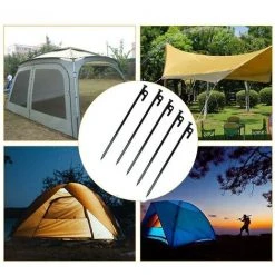 LTS FAFA Tente En Acier De 5 Pièces * 20cm, Goujons Filetés Résistants Pour Le Camping Et L'extérieur 10 LTS FAFA Tente En Acier De 5 Pièces * 20cm, Goujons Filetés Résistants Pour Le Camping Et L'extérieur -Pergola Soldes 63757567 4
