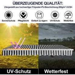 EINFEBEN Store De Balcon Store Banne Manuel Store Extérieur Auvent Balcon Articulé Anti-UV Terrasse Jardin Gris Blanc 250 X 200 Cm - Gris 10 EINFEBEN Store De Balcon Store Banne Manuel Store Extérieur Auvent Balcon Articulé Anti-UV Terrasse Jardin Gris Blanc 250 X 200 Cm - Gris -Pergola Soldes 63762190 4