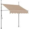 AICOK Auvent De Balcon Rétractable En Métal Et Polyester, Résistant Aux UV Et à L'eau, Hauteur Réglable, Avec Manivelle Sans Perçage, 250 X 120 Cm, Beige 1 AICOK Auvent De Balcon Rétractable En Métal Et Polyester, Résistant Aux UV Et à L'eau, Hauteur Réglable, Avec Manivelle Sans Perçage, 250 X 120 Cm, Beige -Pergola Soldes 63937854 1