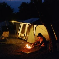 BENOBBY KIDS Tente Octagon, Tente Festival 8 Places, Grande Tente Dôme Avec Pleine Hauteur De Tête, 100% Imperméable, Tente De Camping Familiale Avec Tapis De Sol Cousu（Tige Hydraulique 435*285*195） -Pergola Soldes 63939718 4