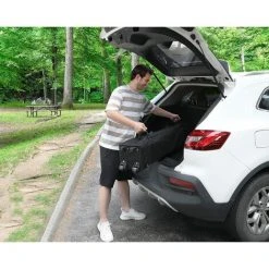 LEISEN Tonnelle De 2 X 2 M Avec Sac à Roulettes Amélioré, 4 Sacs De Lestage, Piquets Et Cordes (cadre Gris, Noir) 7 LEISEN Tonnelle De 2 X 2 M Avec Sac à Roulettes Amélioré, 4 Sacs De Lestage, Piquets Et Cordes (cadre Gris, Noir) -Pergola Soldes 64074143 2