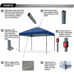 LEISEN Tonnelle De 2 X 2 M Avec Sac à Roulettes Amélioré, 4 Sacs De Lestage, Piquets Et Cordes (cadre Gris, Noir) 9 LEISEN Tonnelle De 2 X 2 M Avec Sac à Roulettes Amélioré, 4 Sacs De Lestage, Piquets Et Cordes (cadre Gris, Noir) -Pergola Soldes 64074143 4