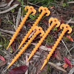 Thsinde Piquets De Tente à Vis En Plastique 20 Pièces Piquets De Tente En Spirale Durables Pour Fixer Les Bâches De Pluie De Tente De Camping-20cm -Pergola Soldes 64085283 4