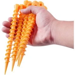 Thsinde Piquets De Tente à Vis En Plastique 20 Pièces Piquets De Tente En Spirale Durables Pour Fixer Les Bâches De Pluie De Tente De Camping-20cm -Pergola Soldes 64085283 5