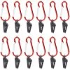 Thsinde Clip De Fixation Coupe-vent Pour Tente De Camping, + Crochet De Levage, 12 Pieces -Pergola Soldes 64085395 1