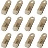 ARC-EN-CIéL Clips De Bâche 12 Pièces Pince De Sol Clips De Tente En Plastique En Forme De Crocodile Pour Camping Auvent Activités De Plein Air (Marron, 8.5x2.6x2.8cm) Arcenciél -Pergola Soldes 64128243 1