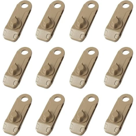 ARC-EN-CIéL Clips De Bâche 12 Pièces Pince De Sol Clips De Tente En Plastique En Forme De Crocodile Pour Camping Auvent Activités De Plein Air (Marron, 8.5x2.6x2.8cm) Arcenciél 3 ARC-EN-CIéL Clips De Bâche 12 Pièces Pince De Sol Clips De Tente En Plastique En Forme De Crocodile Pour Camping Auvent Activités De Plein Air (Marron, 8.5x2.6x2.8cm) Arcenciél