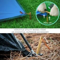 CARILLONSàVENT Hiker Piquets Tente, Sardines Tente Camping 18 Cm , Lot De 10（jaune） Carivent -Pergola Soldes 64140221 5