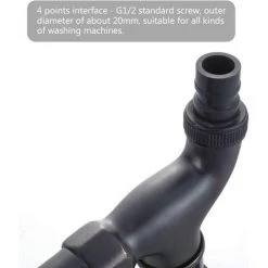 CARILLONSàVENT Robinet De Machine à Laver En Laiton Avec Bec D'évier G1/2 - Robinet De Vadrouille à Poignée Croisée Antique Pour Lavabo Jardin(Noir) Carivent -Pergola Soldes 64141888 5