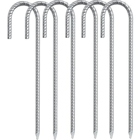 BF Piquets De Sol En Acier 6 Pièces 3 BF Piquets De Sol En Acier 6 Pièces