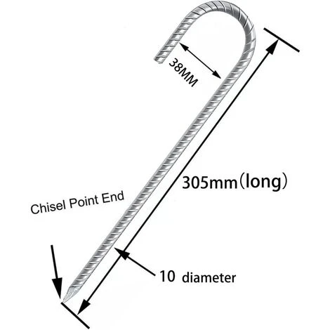 BF Piquets De Sol En Acier 6 Pièces 4 BF Piquets De Sol En Acier 6 Pièces – Image 2