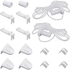 MERKMAK Lot De 2 Support De Store Enrouleur Fenetre 17 Mm Pieces De Rechange Kit De Fixations Pour Store Enrouleur Double Pour Store Enrouleur Occultant, Store Enrouleur Lateral, Store Enrouleur Double