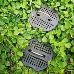 HABIENTôT 100 PCS Rondelles Pour Piquets De Fixation En Acier Pour Bâche, Rondelle D'ancrage En U Pour Piquets De Jardin, Piquets De Fixation Tente (3 Trous Communs) Noir，Oi-FRIS -Pergola Soldes 64562237 5