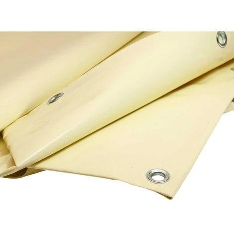 UNIVERS DU PRO Bâche Speciale Pergola Et Tonnelle 4.10 X 3.10 M IVOIRE Haute Protection UV Avec Oeillets 4 UNIVERS DU PRO Bâche Speciale Pergola Et Tonnelle 4.10 X 3.10 M IVOIRE Haute Protection UV Avec Oeillets – Image 2