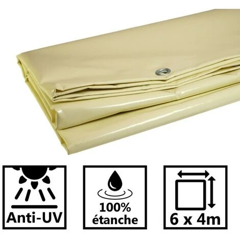 UNIVERS DU PRO Bâche Speciale Pergola Et Tonnelle 4.10 X 3.10 M IVOIRE Haute Protection UV Avec Oeillets 6 UNIVERS DU PRO Bâche Speciale Pergola Et Tonnelle 4.10 X 3.10 M IVOIRE Haute Protection UV Avec Oeillets – Image 4