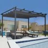 IDMARKET Pergola Toit Rétractable 4 Pieds 3x4 M Tonnelle Gris Anthracite 1 IDMARKET Pergola Toit Rétractable 4 Pieds 3x4 M Tonnelle Gris Anthracite -Pergola Soldes 6473977 1