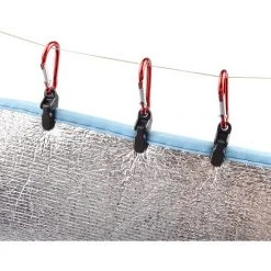 PERLE RARE Pince De Tente Avec, 20 Morceaux Clip De Fixation Coupe-Vent Rouge Avec Clip De Fixation Coupe-Vent Tentes De Camping Clips De Tente Pour Articles Ménagers Fixes -Pergola Soldes 64904049 3