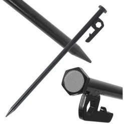 PERLE RARE 4x Piquets De Tente En Acier - Piquets Longs Et Robustes Pour Le Camping Et L'extérieur - Idéal Pour Les Sols Normaux Et Durs - 30 Cm -Pergola Soldes 64904056 3