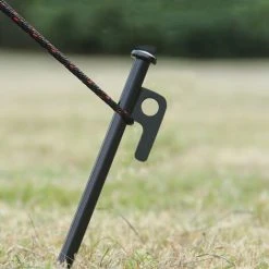 PERLE RARE 4x Piquets De Tente En Acier - Piquets Longs Et Robustes Pour Le Camping Et L'extérieur - Idéal Pour Les Sols Normaux Et Durs - 30 Cm -Pergola Soldes 64904056 5