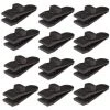 PERLE RARE Tarp Clips Clips De Bâche Clip Tente Plastique De Bâche Sécurise Multifonctions Pinces Noir Clip De Bâche Réglable Accessoires Pour Auvent Tarp Camping En Plein Air 12pcs -Pergola Soldes 64904488 1