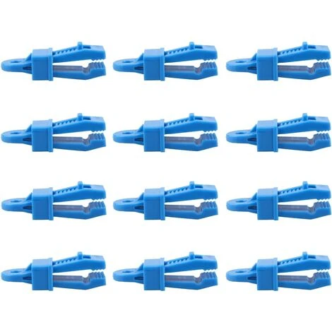 PERLE RARE Pinces De Bâche Clips De Tente 12 Pièces Clips De Bâche En Plastique Pour Activités De Plein Air Camping,bleu 3 PERLE RARE Pinces De Bâche Clips De Tente 12 Pièces Clips De Bâche En Plastique Pour Activités De Plein Air Camping,bleu
