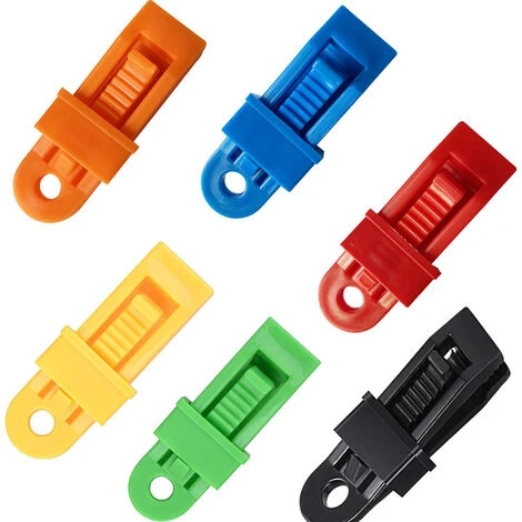 PERLE RARE Pinces De Bâche Clips De Tente 12 Pièces Clips De Bâche En Plastique Pour Activités De Plein Air Camping,bleu 6 PERLE RARE Pinces De Bâche Clips De Tente 12 Pièces Clips De Bâche En Plastique Pour Activités De Plein Air Camping,bleu – Image 4