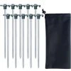 Ensemble Vert De 10 Piquets De Tente Robustes, Ancres Dures, 25 Cm, Enjeux De Terrain, Accessoires De Camping, Acier Galvanisé 56Vingt -Pergola Soldes 64937579 1